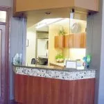 Photo of reception desk at {PRACTICE_NAME}